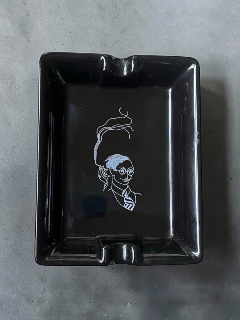 RARE Vintage Le Meridien Hotel Ashtray - Art by Ken Maryanski